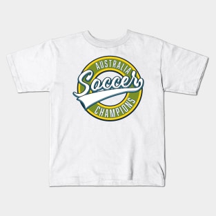 Australia soccer champions retro logo Kids T-Shirt